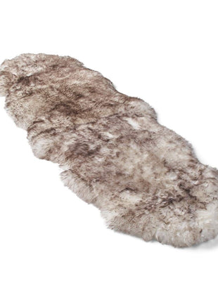 Merino Doppeltes Lammfell | Langhaar | 170x60 cm Wolf-Spitze