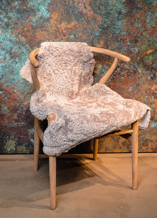 Merino Lammfell | Kurzhaar | Ca. 90x60 cm Grau