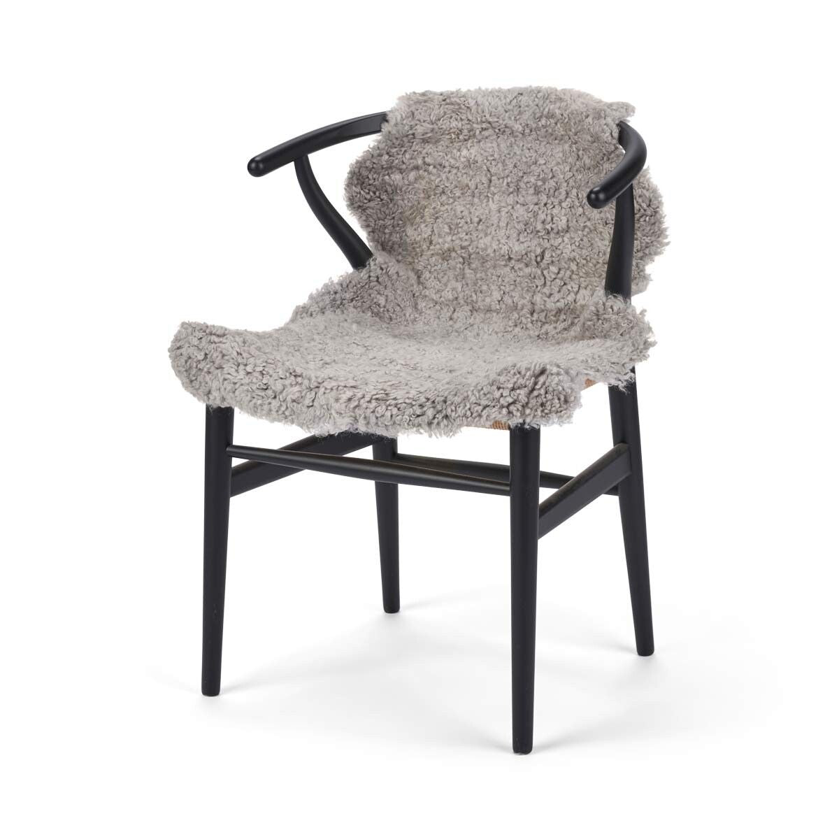 Merino Lammfell | Kurzhaar | Ca. 90x60 cm Grau (Ludde)