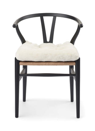 Mokassin-Sitzbezug | Kalblederrücken Weiß