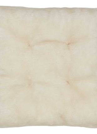 Mokassin-Sitzbezug | Kalblederrücken Weiß