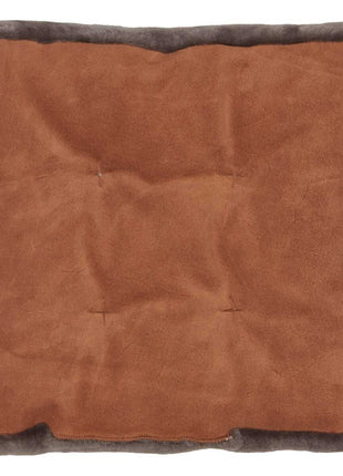 Mokassin-Sitzbezug | Kalblederrücken Dunkelgrau