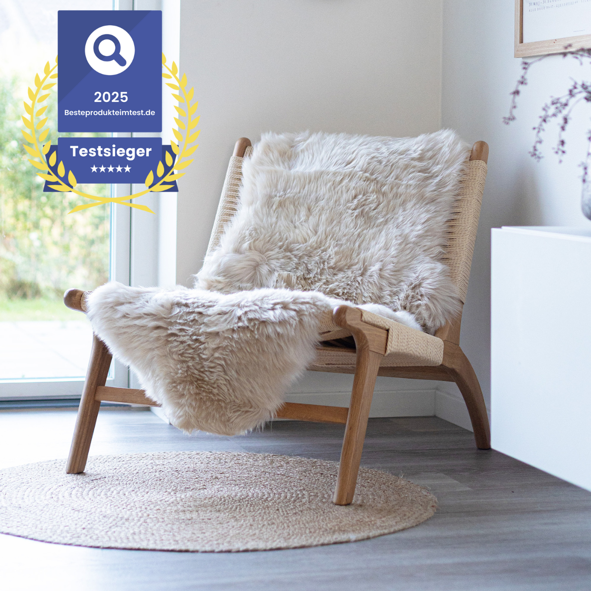 Merino Doppeltes Lammfell | Langhaar | 170x60 cm