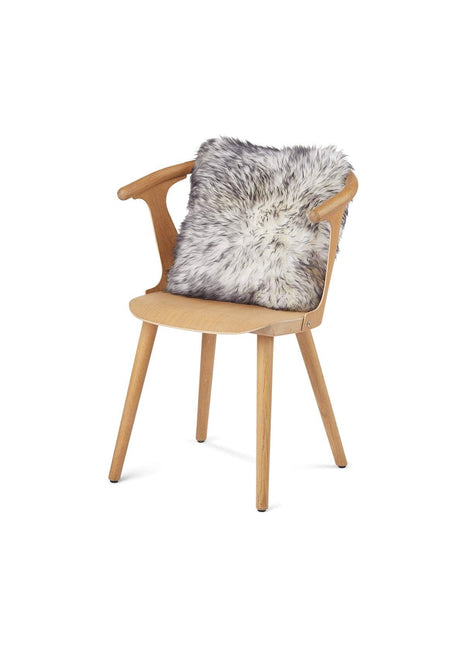 Fellkissen Langhaar | Neuseeland | 40x40 cm Schwarze Spitze