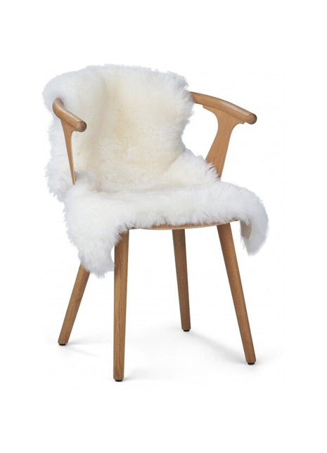 Öko-Lammfell | England | Naturbraun | 90x60 cm Weiß