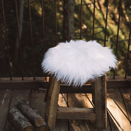 Lammfell Sitzkissen | Neuseeland | D34 Schwarz
