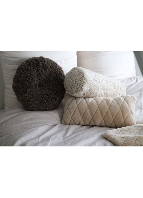 Schaffellkissen | Kurzer Flor | 22x58 cm [SONDERANGEBOT] Beige