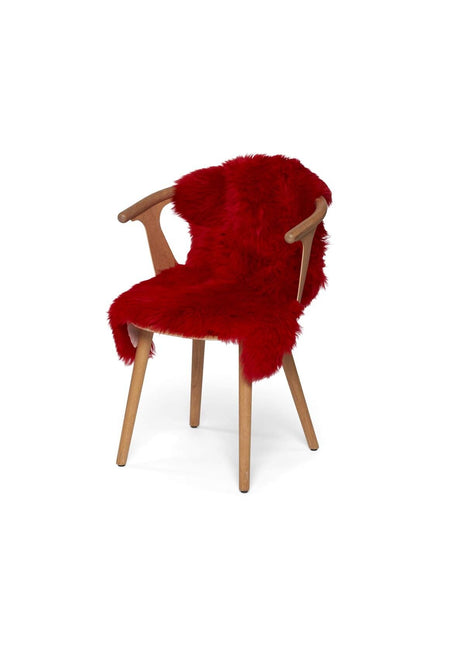 Merino Lammfell | Neuseeland | Ca. 90x60 cm Rot Serie