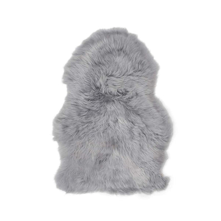 Mini Merino Lammfell | Langhaar | Neuseeland | 65x45 cm Grau