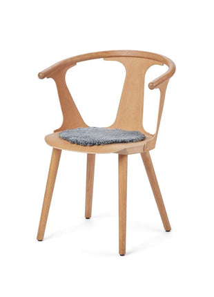 Lammfell Stuhlauflage | Kurzhaar | Neuseeland | D34 cm Grafit