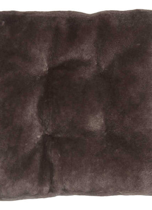 Mokassin-Sitzbezug | Kalblederrücken Dunkelgrau