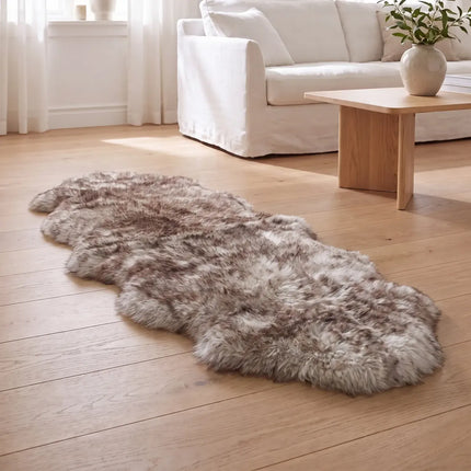 Merino Doppeltes Lammfell | Langhaar | 170x60 cm Wolf-Spitze