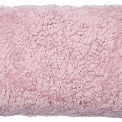 Lammfellkissen | Kurzhaar | Neuseeland | Doppelseitig | 30x60 cm Korallen Silberpink