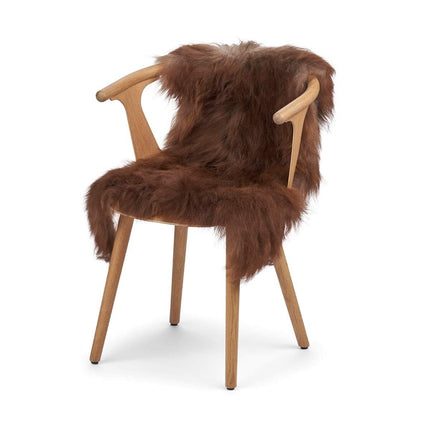 Öko-Lammfell | Mongolei Naturbraun | Ca. 90x60 cm