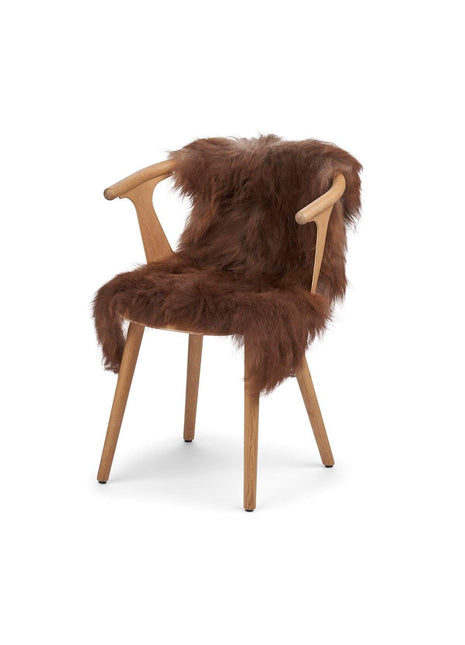 Öko-Lammfell | Mongolei Naturbraun | Ca. 90x60 cm