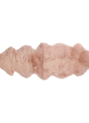 Merino Doppeltes Lammfell | Langhaar | 170x60 cm Rosa