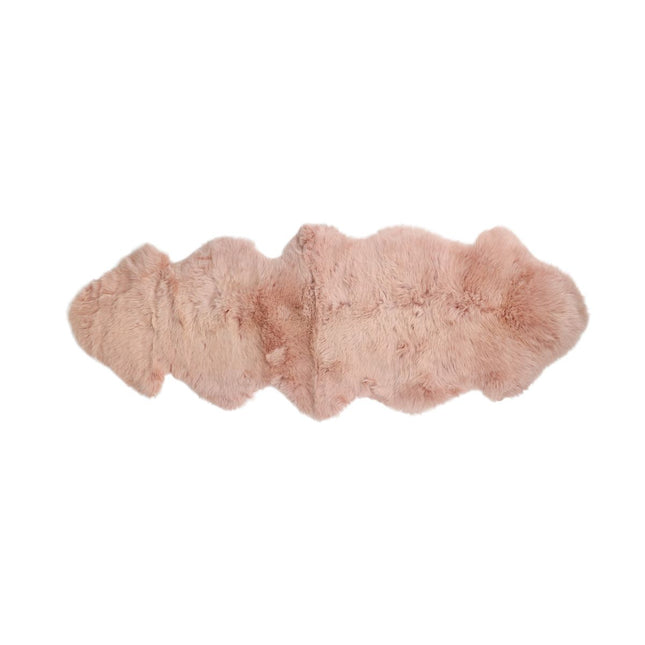 Merino Doppeltes Lammfell | Langhaar | 170x60 cm Rosa