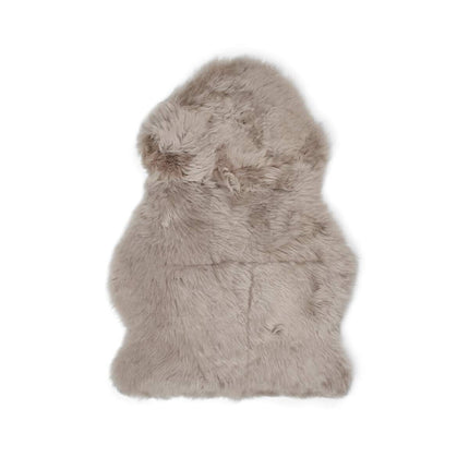 Mini Merino Lammfell | Langhaar | Neuseeland | 65x45 cm Dunkelbeige