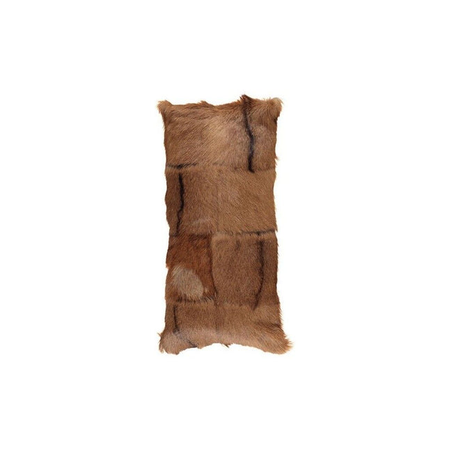 Ziegenfellkissen | Tibet | Patchwork | 28x56 cm