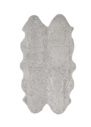 Lammfell Teppich | Kurzhaar | Neuseeland | 170x110 cm Grau