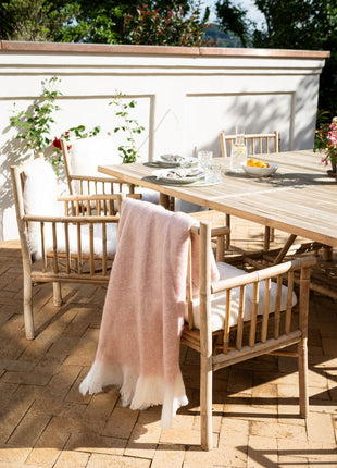 Wolldecke | Mohair | 130x170 cm Hellrosa