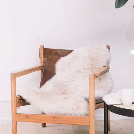 Merino Lammfell | Neuseeland | Ca. 90x60 cm Leinen