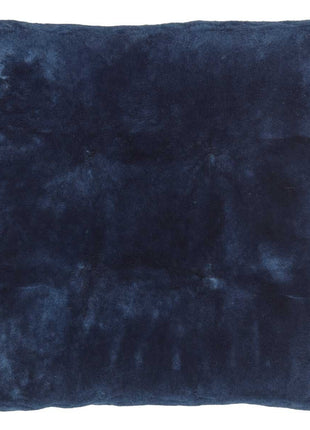 Mokassin-Sitzbezug | Kalblederrücken Marineblau (Dunkel)