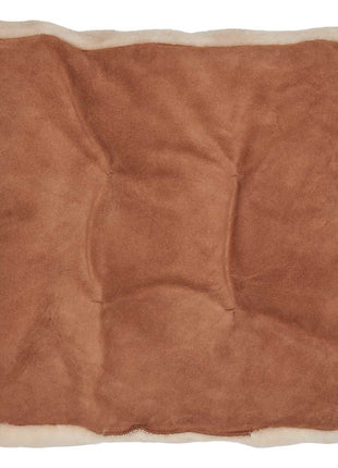 Mokassin-Sitzbezug | Kalblederrücken Kastanie