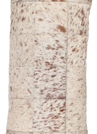 Kuhfellkissen Premium | Brasilien | 30x60 cm Salz/Pfeffer/Braun/Weiß