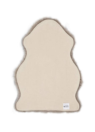 Merino Lammfell | Langhaar | Neuseeland | Mini | 65x45 cm Dunkelbeige