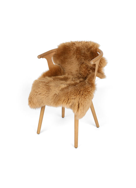 Merino Lammfell | Neuseeland | Ca. 90x60 cm Karamellbraun