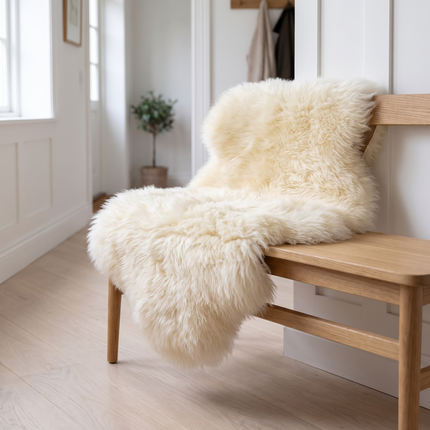 Lammfell | England | 100-110x60 cm Dunkle Spitzen