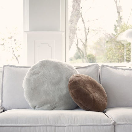 Velourkissen | Neuseeland | D45 & D62 cm Grau Sand