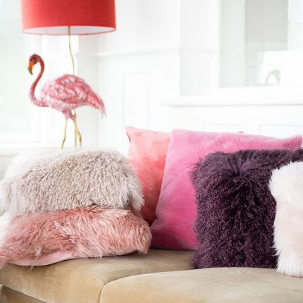 Tibetisches Kissen | 40x40 cm Weintraube Violett