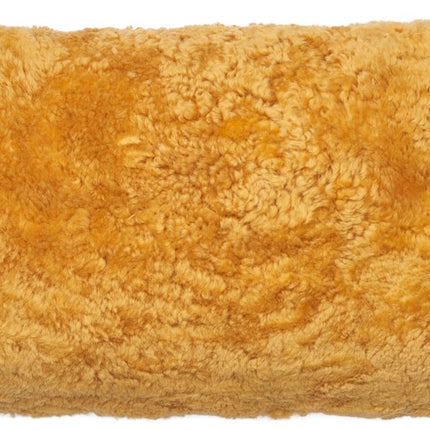 Lammfellkissen | Kurzhaar | Neuseeland | Doppelseitig | 30x60 cm Korallen Gelb