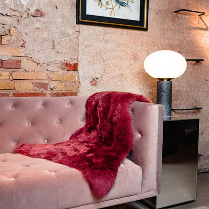 Merino Lammfell | Neuseeland | Ca. 90x60 cm Fuchsie