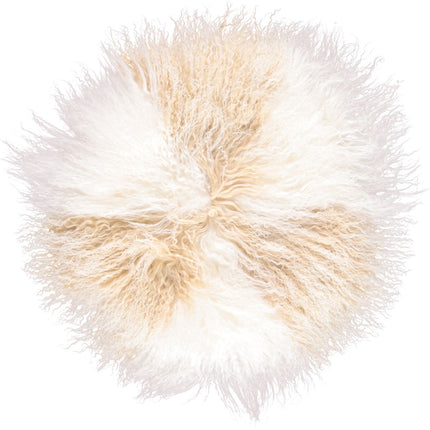 Lammfellkissen | Tibet | D38 cm | D45 cm | D62 cm Arctic Sunrise/Elfenbein