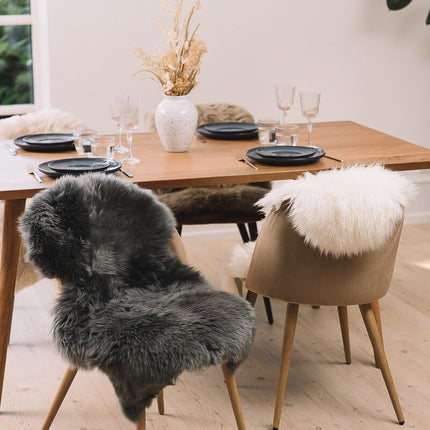 Merino Lammfell | Neuseeland | Ca. 90x60 cm Leinen