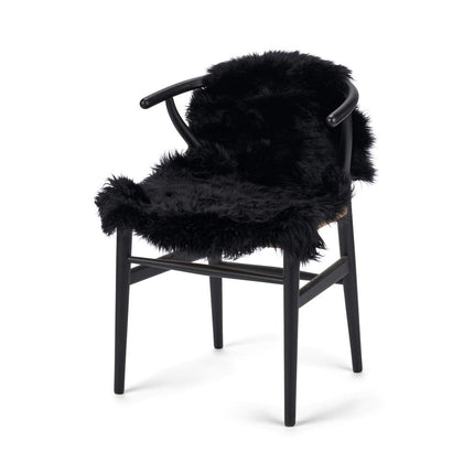 Merino Lammfell | Neuseeland | Ca. 90x60 cm Schwarz