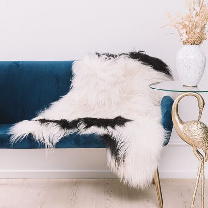 Lammfell Premium | Langhaar | Island | 90x60 cm Graue Brisa