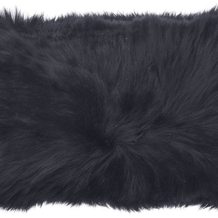 Doppelseitiges Kissen | Langhaar | Neuseeland | 25x50 cm Schwarz