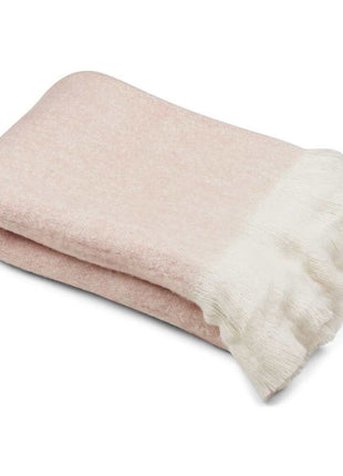 Wolldecke | Mohair | 130x170 cm Hellrosa