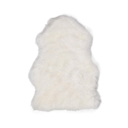 Mini Merino Lammfell | Langhaar | Neuseeland | 65x45 cm Weiß