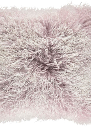 Lammfellkissen | Tibet | 40x40 & 60x60 cm Wolkengrau/Schneespitze