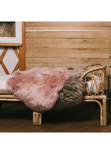 Merino Lammfell | Neuseeland | Ca. 90x60 cm Rose