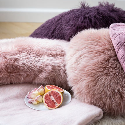 Wolldecke | Mohair | 130x170 cm Hellrosa