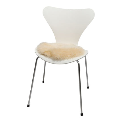 Sitzkissen 2er Pack | Merino Lammfell | D35 cm Beige